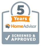 5 Years HomeAdvisor Screened & Approved