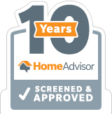 10 Years HomeAdvisor Screened & Approved
