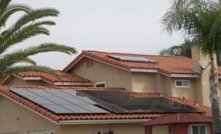 Roof solar panels