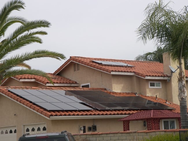 Roof solar panels