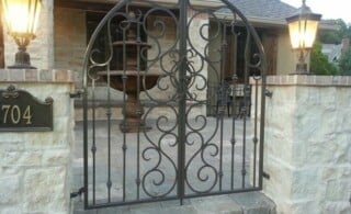 Wrought iron gate