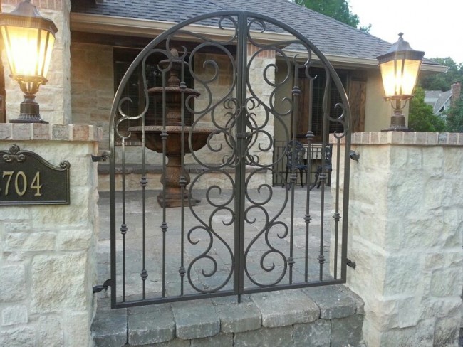 Wrought iron gate