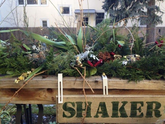 Winter flower box