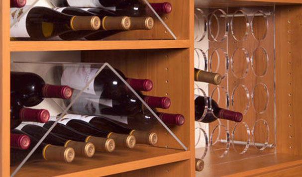 Laminate wine shelf