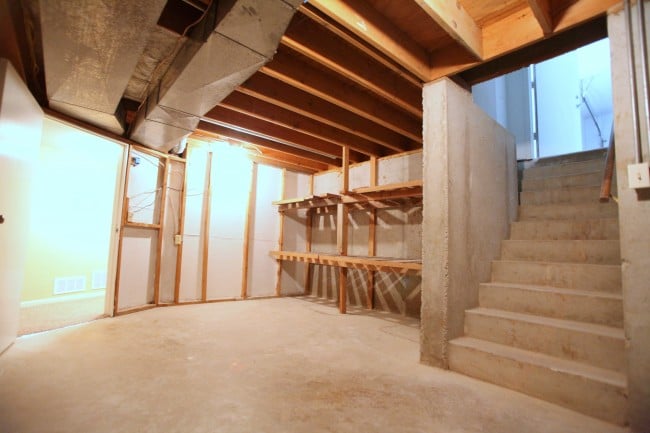 Unfinished basement