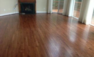 Sanded floor