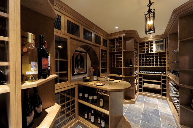 Custom wine cellar