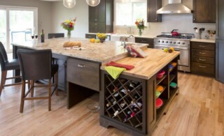 Undercabinet wine storage