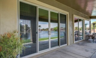 Sliding glass doors