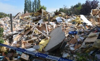 Destroyed house