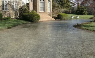 Stamped Concrete Driveway