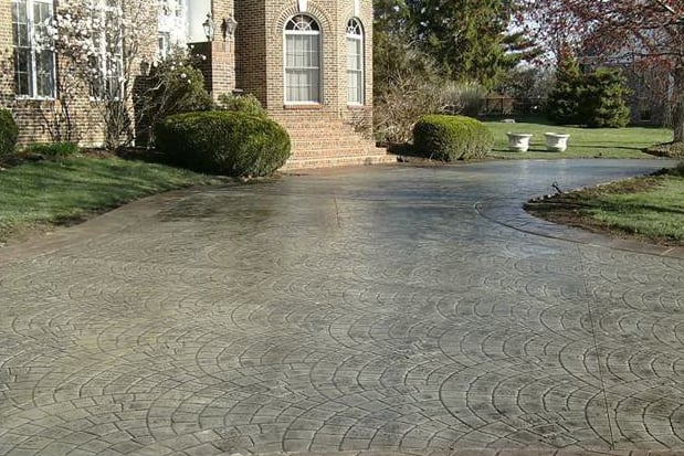 Stamped Concrete Driveway