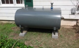 Home heating oil tank