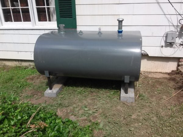 Home heating oil tank