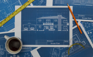 Blueprints for building a home
