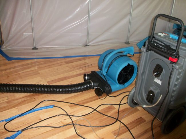 Water damage remediation