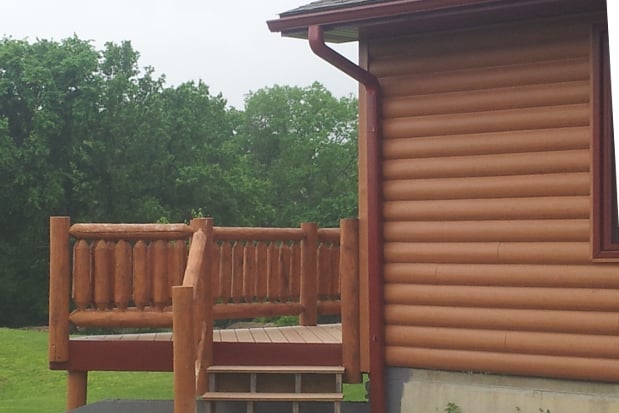 Log Siding on a Home