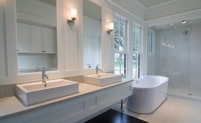 newly remodeled white kitchen