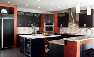 black kitchen cabinets - makeover