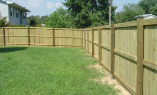 Wood fence