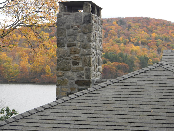 Stone chimney