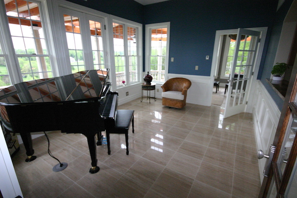 Blue sunroom