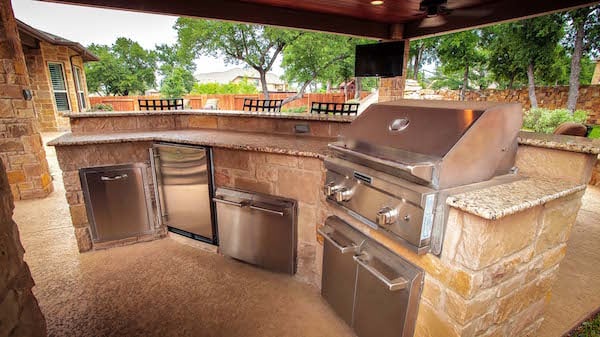 Outdoor brick kitchen