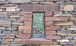 dry stack stone wall