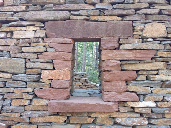 dry stack stone wall