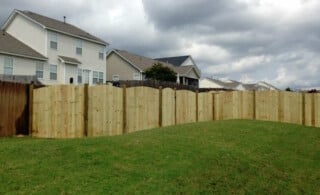 Wood fence