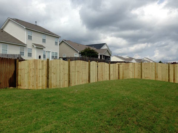 Wood fence