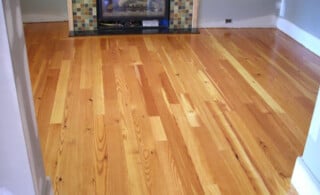 Pine flooring