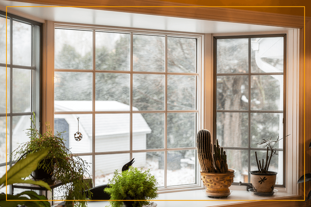 bay window looking to outside