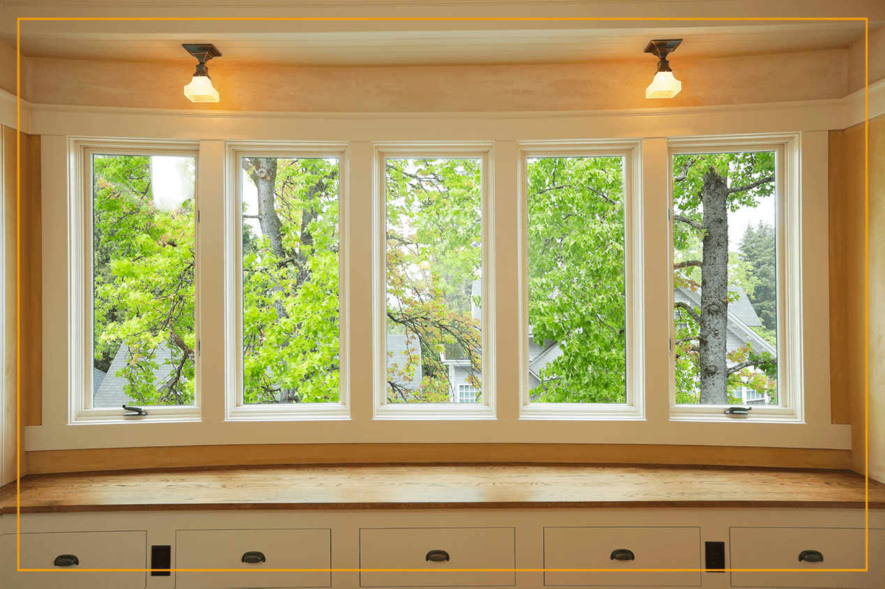 bow window in living room