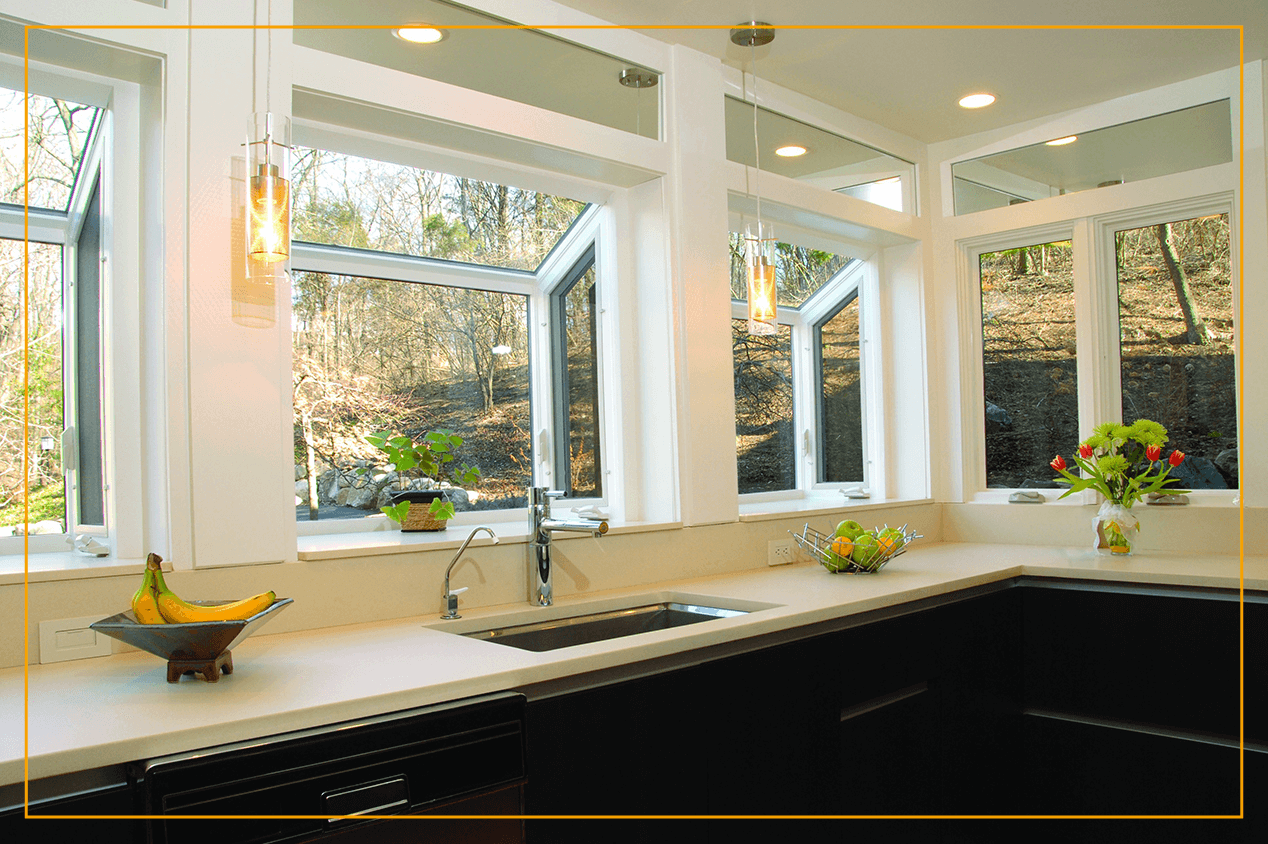 garden windows in kitchen