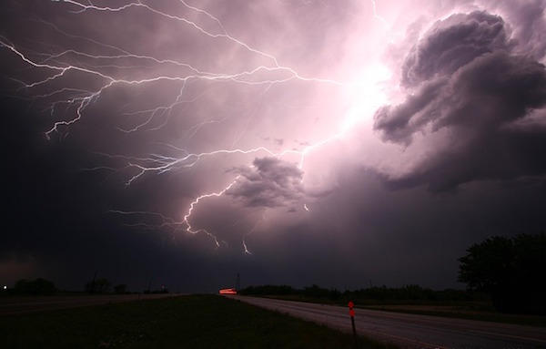 Lightning storm