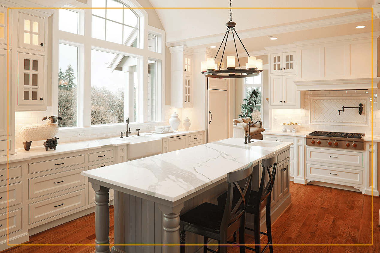 palladian window in kitchen