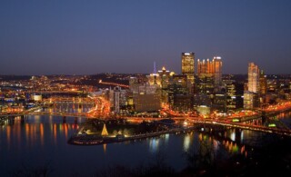 Pittsburgh at night