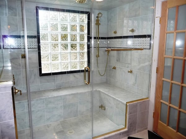 Half Wall Glass Shower Enclosures Dallas