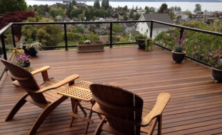 Teak wood deck