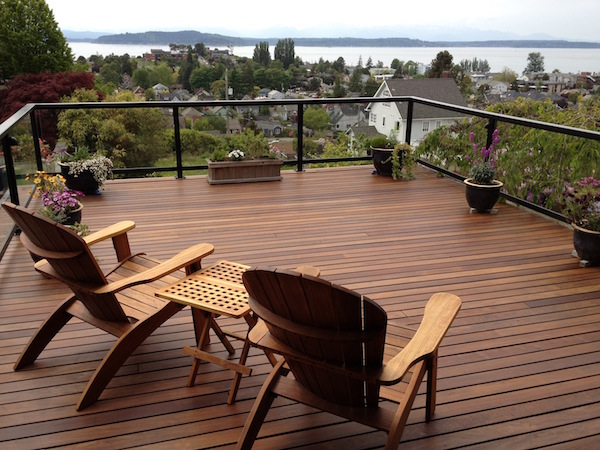 Teak wood deck