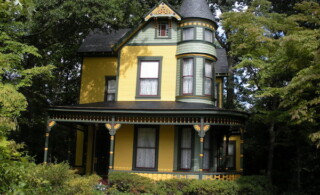 Yellow Victorian home