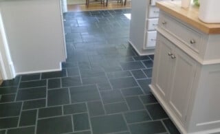 Slate flooring