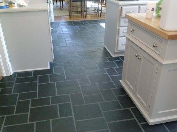 Slate flooring