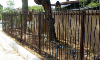 Ornamental metal fence