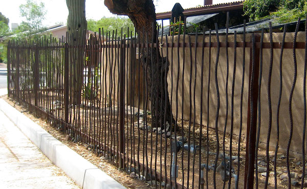 Ornamental metal fence