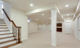 White basement