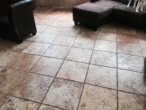 Travertine tile