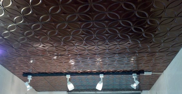 Tin panel ceiling