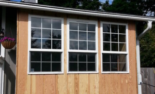 Caulked windows